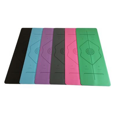 China Eco-Friendly Custom Non-Slip Yoga Home Exercise Mat Bodybuilding Waterproof Washable Durable Anti-Slip Fitness Yoga Mat for sale