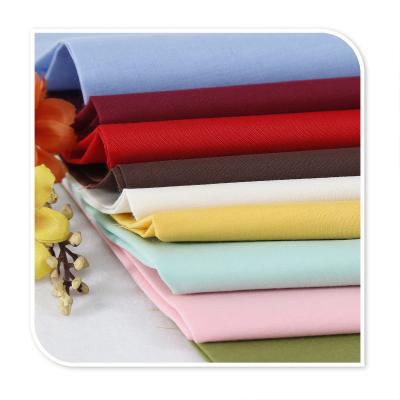 China Anti Pill 100% Combed Cotton Eco Friendly Solid Dyed Fabric For Shirting for sale