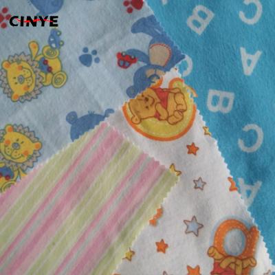 China Breathable 100% Cotton Tear-Resistant Flannel Fabric For Baby Bedding Flannel Cloth Textile for sale