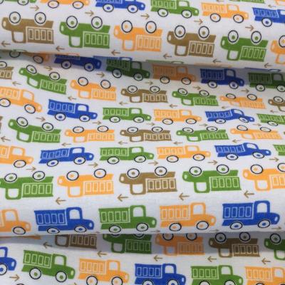 China Lovely And Soft Tear-Resistant Reactive Printing Cotton Flannel Fabric For Baby Clothes for sale