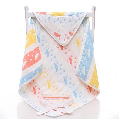 China Anti-pilling Cotton Muslin Fabric 120cm Organic Breathable Bamboo Baby Blanket Square Bath Towel for sale