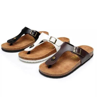 China 2022 Wholesale Men's Beach Summer Fashion Anti-slippery Cork Sole Sandals Arab Slippers Slippers for sale