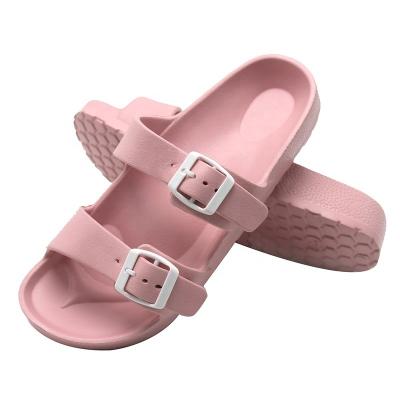 China Custom Logo Design Summer Shoes Sandals Slipper Lightweight Women Shoes Adjustable Buckle Slippers EVA Casual Sandals For Men for sale