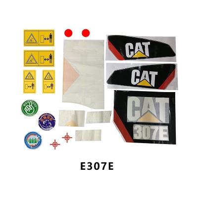 China CATERPILLAR Excavator Stickers E306E2 E307D 312D 320C 323DL Excavator Sticker Full Set for sale