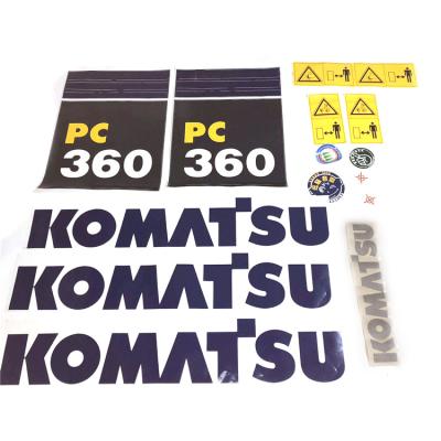 China Building Material Stores Factory Price Pc130 160 200 210 220 240 270 300 350 360-6-7-8 Excavator Sticker Appearance Excavator Sticker Body for sale