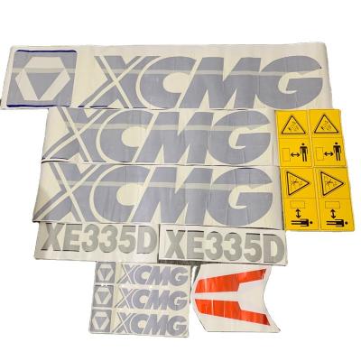 China Garment Shops Excavator Sticker XE135d 150D 215d 235d 260d 335d 350d Excavator Machine Sticker Whole Body Decoration Sticker for sale