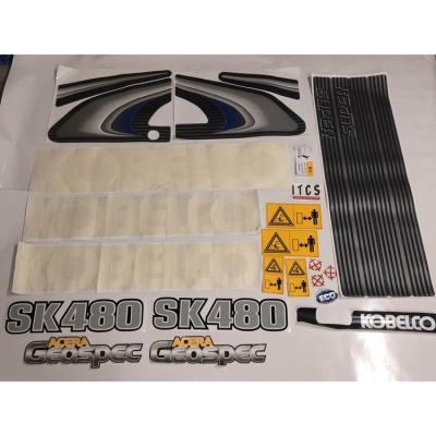 China Excavator Accessories Building Material Stores Sk 60 Excavator Whole Car Body Sticker 130 160 200 210 250 260 330 350 460-6-8/super8 for sale