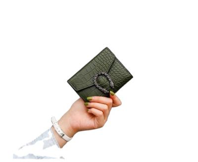 China Waterproof 2021 Ladies Clutch Purse Women Leather Wallet Women's Wallet Women's Cute Small Wallet PU Card Holder Triple Short Purse For Woman for sale