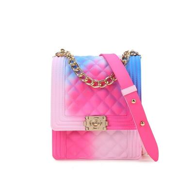 China 2021 summer new design purses and handbags girl's small cute women's mini bags fashion\comfortable\durable jelly bag for sale