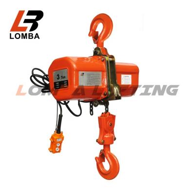 China Construction site lifter manufacture price 220V 50HZ site use single speed electric chain hoist for sale