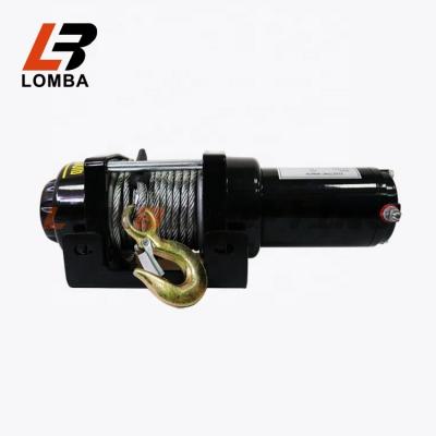 China High Quality Heavy Duty Car or Mini Truck Wire Rope Truck Winch 12/24v 3000lbs 12000lbs Electric Cable for sale