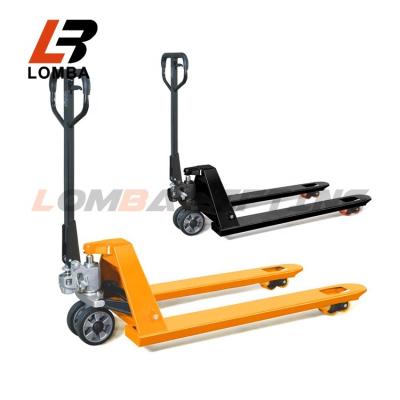 China Building Material Shops 2500Kg Capacity Hydraulic Hand Paddle Jack PU Tires High Quality for sale