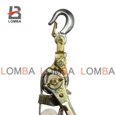 China Industry 1000KG 1500KG 2000KG 3000KG Manual Wire Rope Ratchet Puller Wire Rope Puller for sale