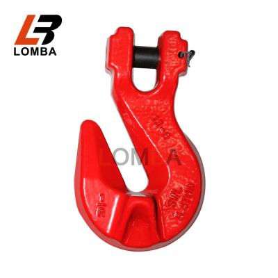 China Automotive Industry Factory Price Grade 80 Blackened / Galvanized Painting Alloy Steel Clevis Grab Hook For Lifting for sale