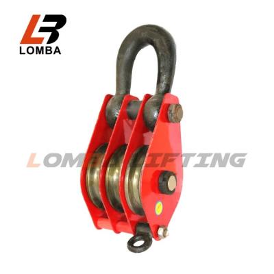 China Transmission And Lifting Crane Sheave Single Block With Hook Light Type Snatch Block for sale