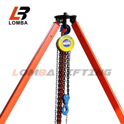 China Wire insulation triangle three-leg crane tripod safety rescue stripping telescopic lifting tripod for sale