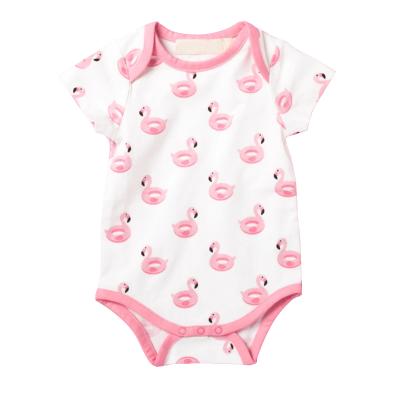 China Comfortable Breathble Customized Infant and Newborn Baby Romper Onesie 95%bamboo 5%spandex Toddlers Onesie for sale