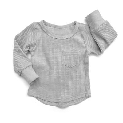 China Anti-pilling long sleeve pullover sweatshirt shirt sweater main 100% cotton child's neck ribbed long sleeve sweatshirt for sale