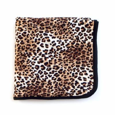 China PORTABLE Hots Sell Leopard Print Baby Bamboo Blanket Soft Nature Bamboo Dream Blanket for sale