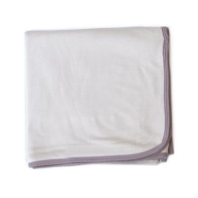 China PORTABLE Wholesale Plain Baby Bamboo Blanket 95% 5% Spandex Bamboo Blanket for sale