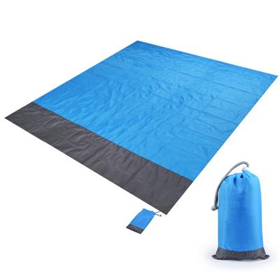 China Polyester 2m*2.1m Lightweight Beach Blanket Picnic Mat Folding Camping Sleeping Pad Outdoor Portable Mat for sale