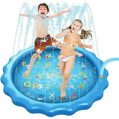 China PVC Water Spray Pad Play Splash Mat For Summer Fun Play Kids Outdoor Play Water Mat for sale