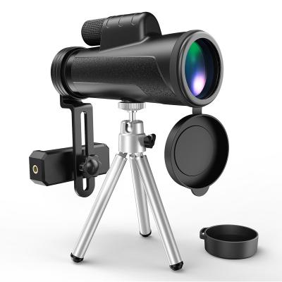 China TELESCOPE 12X50 HD High Power Tripod Prismatic Non Infrared Night Vision Telescope For Hunting Camping Telescope for sale