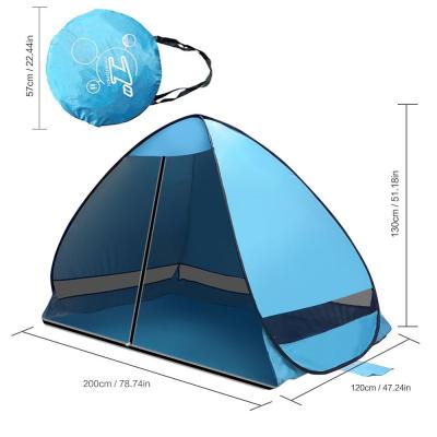 China Type Tube Tent Stake Sandy Beach Park Panic Sunshade Fully Automatic Portable Tent Outdoor UV Protection Best Selling Tent for sale