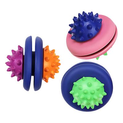 China Viable Durable Pet Toys Chew Non-Toxic Molar Ball Interactive Molar Dog Toys Food Disjoint UFO Toys for sale