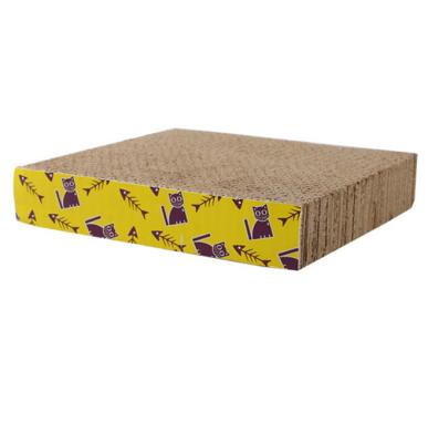 China Viable Fine Quality Scratcher Square Paper Cat Scratch Board Cat Scratch Cardboard for sale