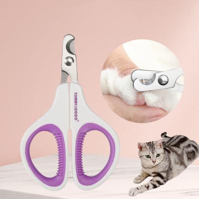 China High Quality Viable Stainless Steel Pet Nail Trimmer Clipper Grooming Cat Nail Clippers for sale