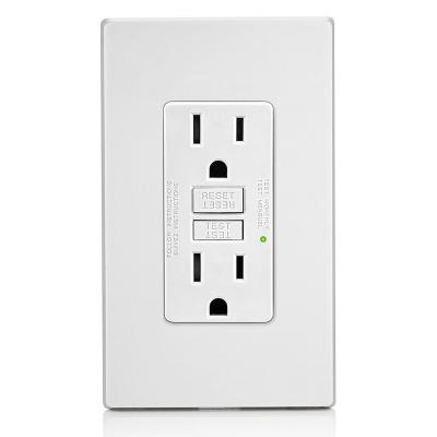 China Self Test Suitable Price Gfci Outlet 125v Top Quality Wall Switches Socket Self Test Gfci Outlet for sale