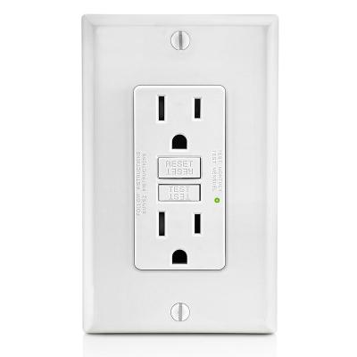 China Special Hot Selling Self Test 2022 Gfci Outlet 15 Amp Smart Wall Outlet GFCI Outlet for sale