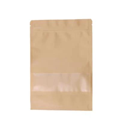 China High Quality Chips Packaging Bags With Clear Paper Snack Bag Food Grade Package Paper Window Moisture Proof Shopping for sale