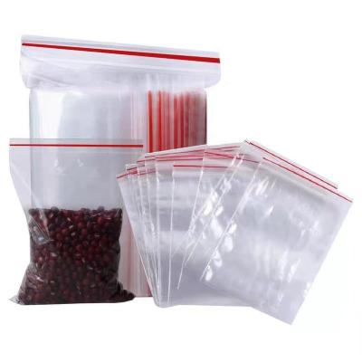 China Transparent Zipper Moisture Proof Bags for sale