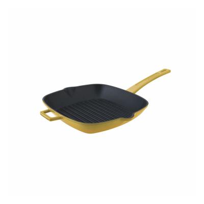 China Sustainable Square Cast Iron BBQ Grill Griddle Outdoor Non-Stick Pan for sale