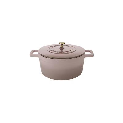 China Sustainable Chinese Supplier Product Kitchenware Tool Quality Round Large Enamel Cast Iron Casserole for sale