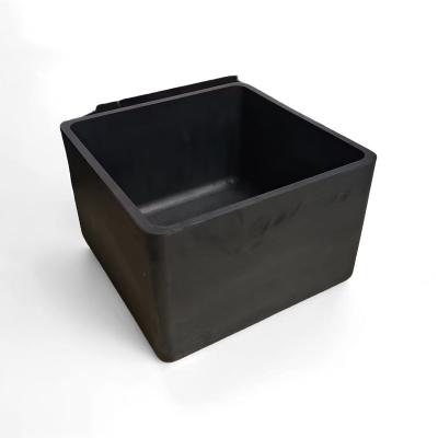 China Custom Clay Graphite Crucible Graphite Vacuum Crucible With Lid High Purity Graphite Crucible for sale