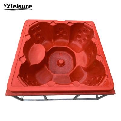 중국 8-person all-seater square hot tub mould for wood-fired hot tub, hot tub with wood burner, hot tub with a stove bathtub 판매용