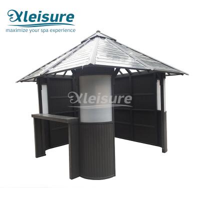 Κίνα Καυτή σκάφη Gazebo Outdoor Hot Tub Spa συνημμένων με τη συντήρηση τοίχων - ελεύθερη προς πώληση