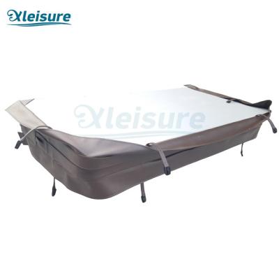 China Rectangular Spa Insulation Lid Vinyl Hot Tub Spa Covers For Acrylic Spa In Coffee for sale