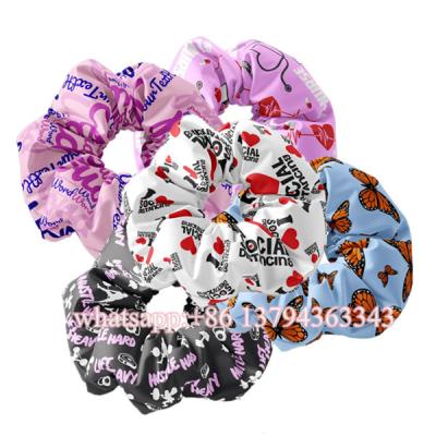 China Fashionable Wholesale Luxury Pure Silk 100% Silk Scrunchies Elastic Hair Band For Women Girl Hair Ties Scrunchies Elastic Hair Band for sale