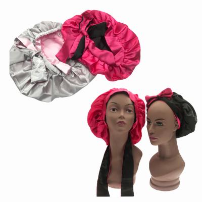 China Satin Dobby Hoods With Logo Custom Wholesale Custom Hoods Silk Hair Hood for sale