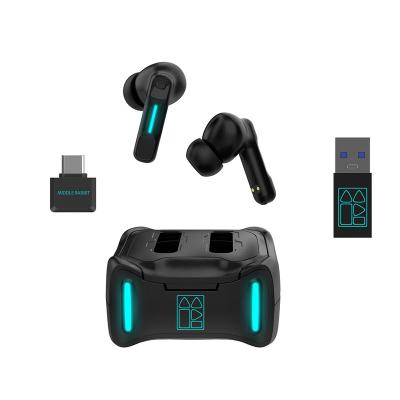 China P.J. BT5 TWS In-Ear Touch Control Headphones 9 Hours Wireless Earphone In-Ear Headphones Dongle Latency Transmitter for sale