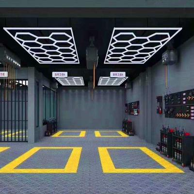 China Professional warehouse factory produce hexagonal LED workshop light for car maintenance equipment cabin for sale