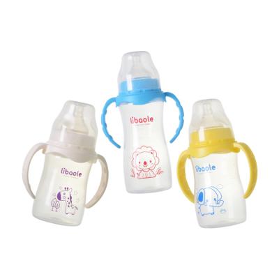 China BPA Free Babies Milk Bottle PP Eco Friendly Food Grade Supplies BPA Free Custom Logo Silicone Nipple Infant Feeding Bottles for sale