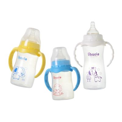 China Food Grade BPA Free Silicone Breastmilk Bottle Wider Neck PP 200ml 300ml 240ml Baby Bottle for sale