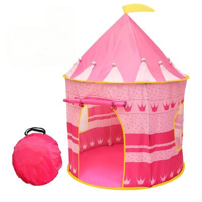 China Sports Toy Wuyi Guandi Princess Castle Toy Tent Dollhouse Pink Foldable Children's Toy Tent for sale