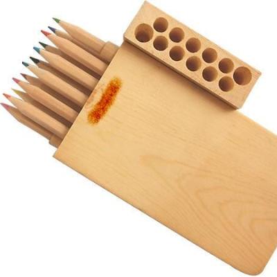 China Drawing Writing Wood Box Pine Slot Type Packing 7 Inch Colored Pencil, Sketching, Shading and Coloring, Non-Toxic Soft Wax High Qualiy Lead for sale