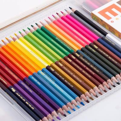 China Double ended color drawing pencils, 24 colors in advance of 12 colors, color in advance and soft poplar children's color pencil material set for sale